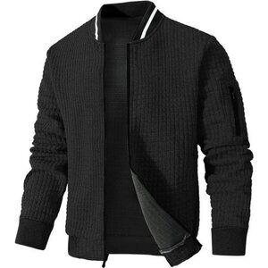 Mens Lightweight Jacket Casual Bomber Jacket Varsity Coat